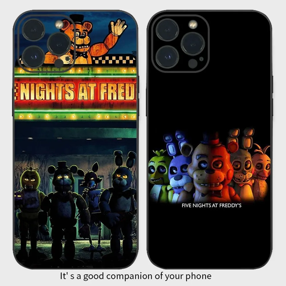 FNAF F-Five N-Nights at-Freddys чехол для телефона iPhone15 14 13 12 Mini 11 Pro XS Max X XR SE5 6 7 8 Plus мягкий
