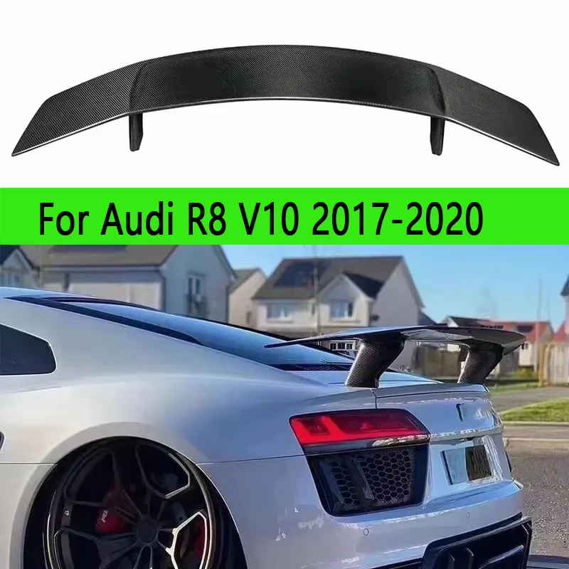 Для Audi R8 V10 2017-2020 хвостовые плавники из углеродного волокна задний спойлер