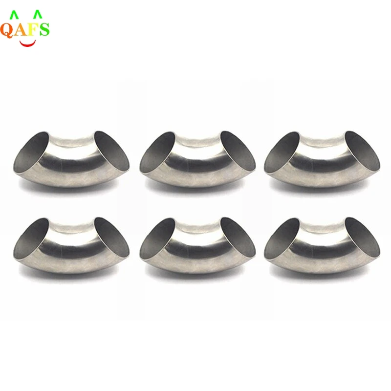 

New Arrival 1pc Stainless Steel 90 Degree Bend 76mm Elbow Exhaust Pipe 3 Inch