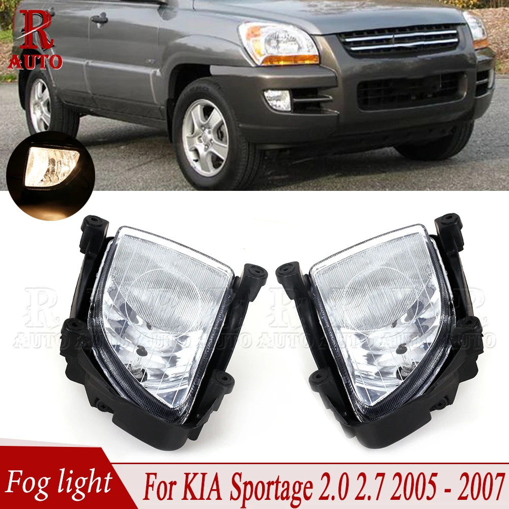 

R-AUTO Fog light Front Bumper Left Right Fog Lamp Running light lamp 922011F001/922021F001 For Kia Sportage 2.0 2.7 2005-2007