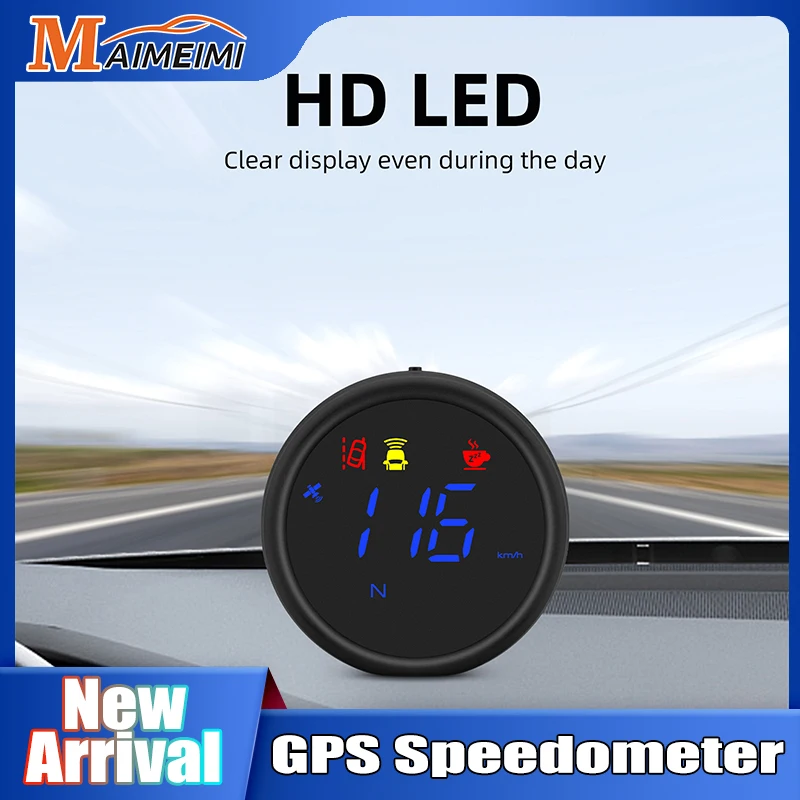 2023, Автомобильный цифровой GPS Спидометр KMH, миль/ч, AI, ADAS, видеорегистратор для автомобилей, грузовиков, планшетов HUD, FCWS, ldw, PCW, будильник