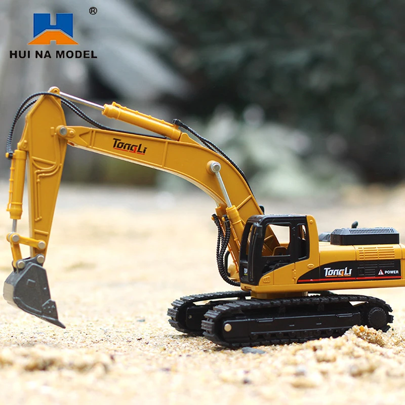 

HUINA 1:50 Diecast Model Alloy Simulation Car Die-Cast Backhoe Loader Dump Truck Bulldozer Excavator Vehicle Toys Collectables