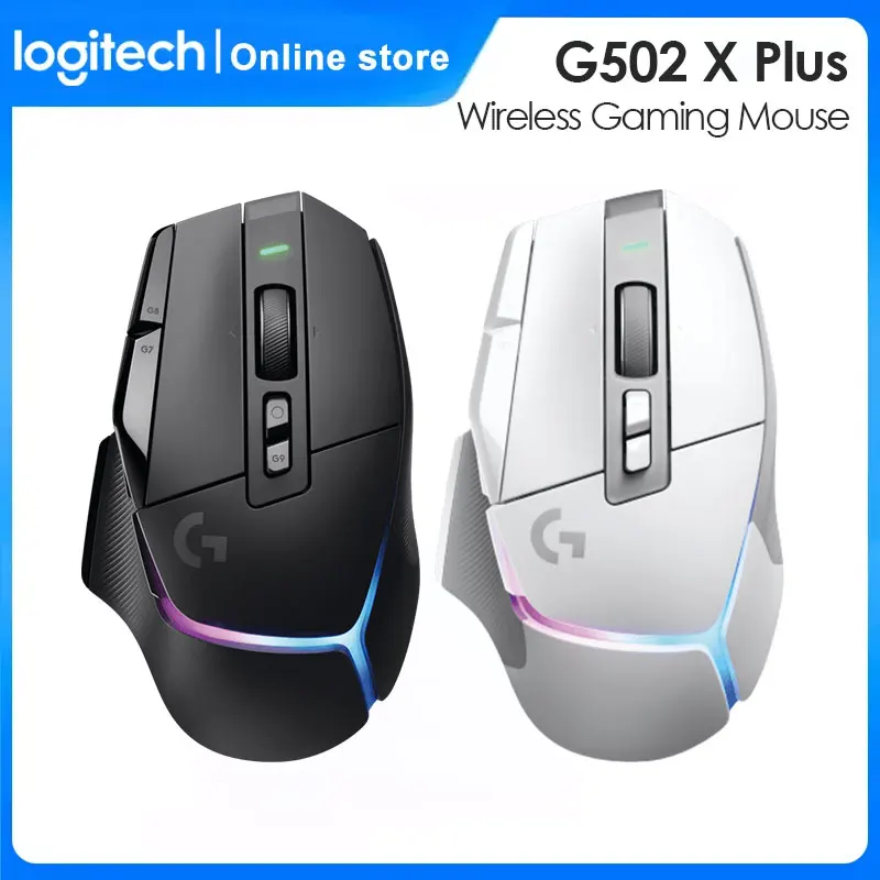 Мышь Logitech G502 X Plus RGB профессиональная игровая, 25 дюймов, 600DPI Мышь Logitech G502 X Plus RGB профессиональная игровая, 25 дюймов, 600DPI