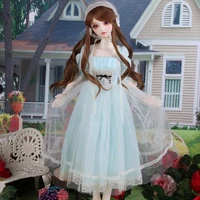 new arrival 13 14 16 bjd dolls clothes blue lace dress for sd msd yosd dolls toy clothing doll accessories