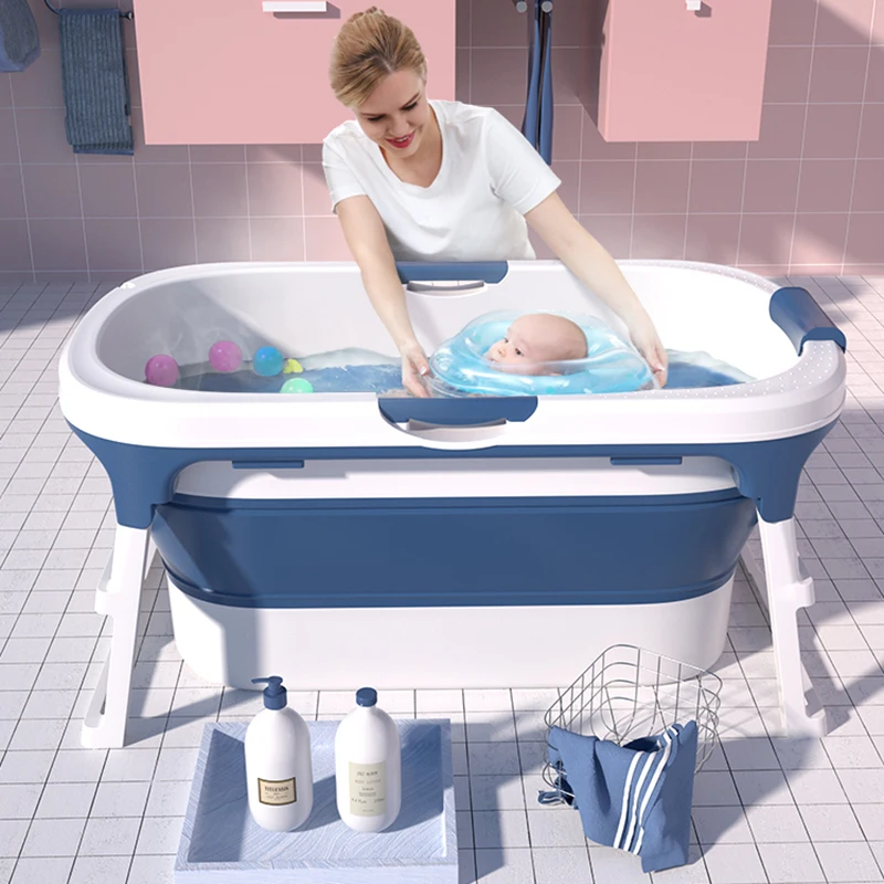 

Mobile Adult Portable Bathtub Baby Folding Bidet Plastic Simple Foldable Bathtub Bucket Opvouwbaar Bad Shower Product YX50FB