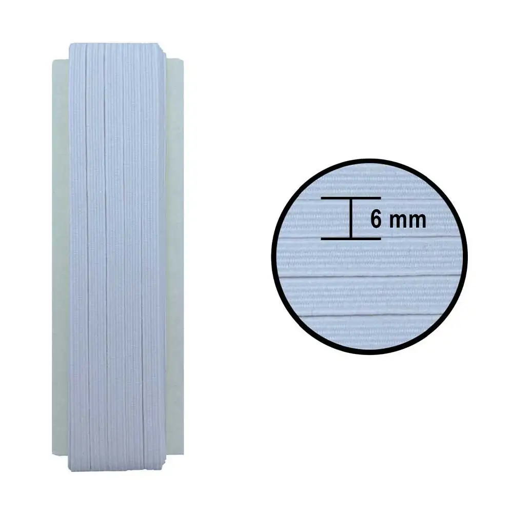 

6mm 10 Meters Spandex High Strech Elastic Band Rubber Cord Sewing Material DIY Accessories