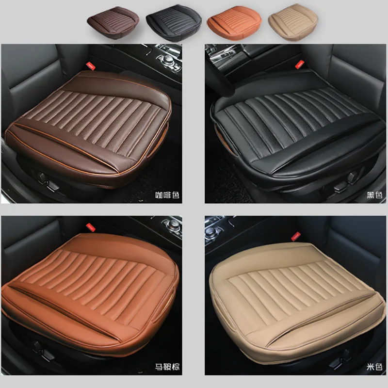 

3D Leather Car Seat Cushion Single Driver Seat Cover For All Sedan Four Season General Seat Mat Protector Car-styling Automobile