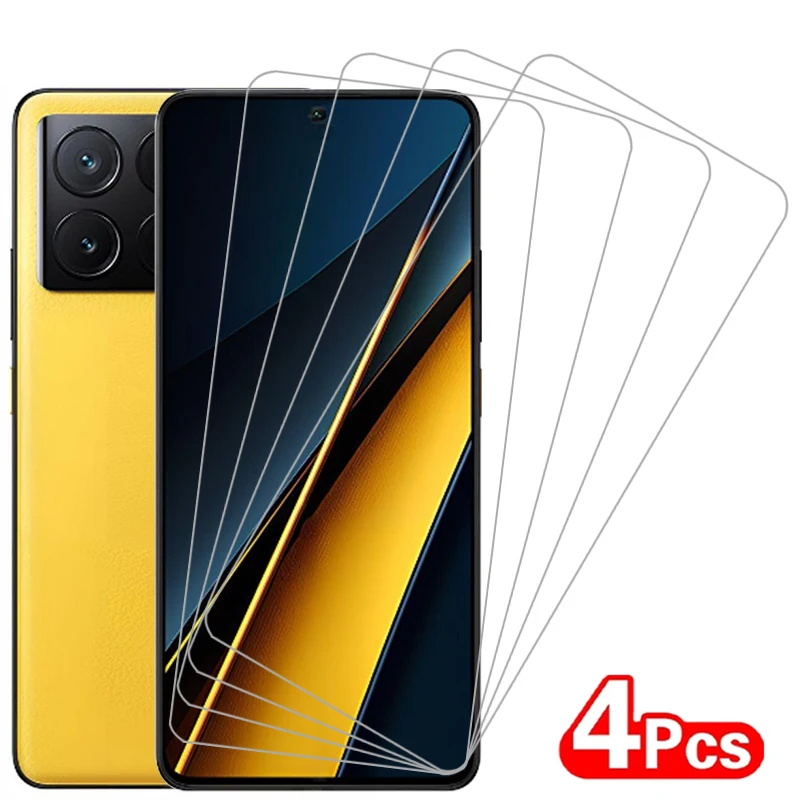 Закаленное стекло для xiaomi poco x6 pro neo 5g чехол телефона pocox6 poc pco x 6 6x x6pro x6neo задняя