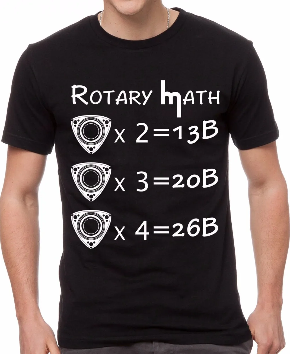 

Men Cool Tee Shirts Rotary Math Rx7 Tshirt Wankel Engine Men Black T-Shirt - Rx7 Rx8 Tee Shirt Custom Aldult Teen Unisex