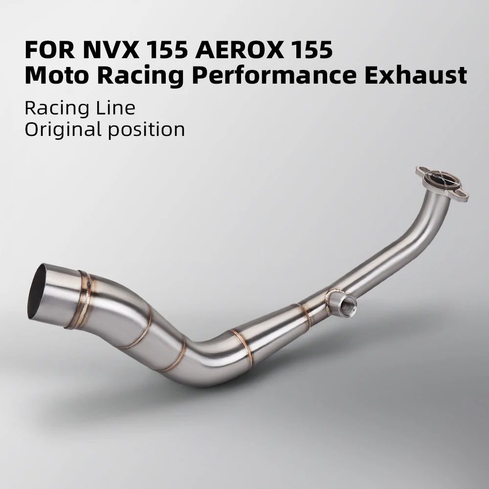 Выхлопной локоть для мотоцикла o2 Aerox V1/V2/V3/ NVX155 V2 подключение к глушителю 51 мм