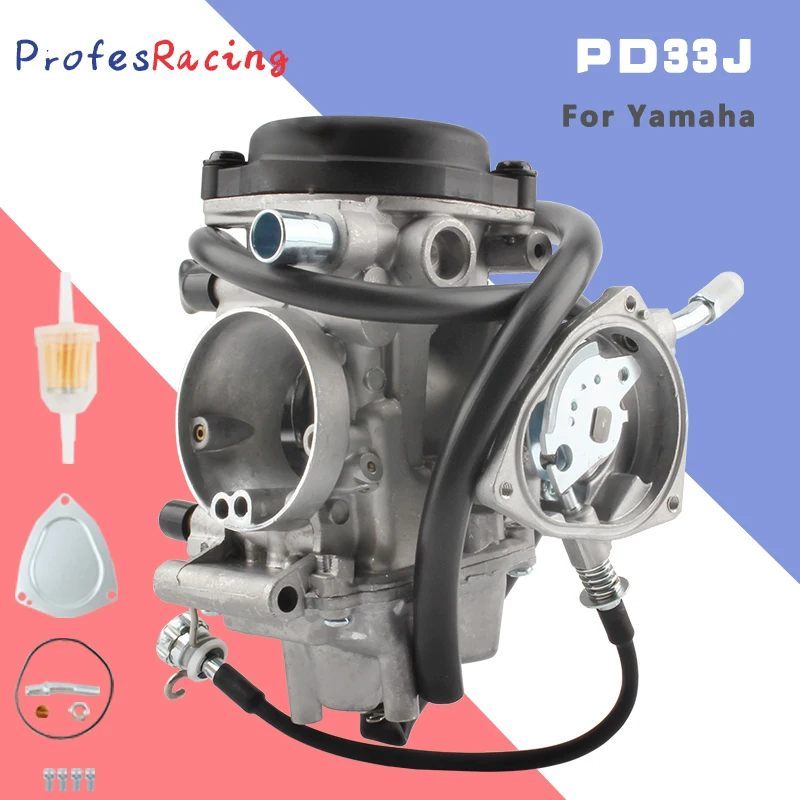 

For YAMAHA KODIAK 450 YFM450 4X4 2003-2005 BRUIN 350 2WD4X4 Accessorie Motorcycle PD33J 33mm Carburetor Carburador Assembly Carb