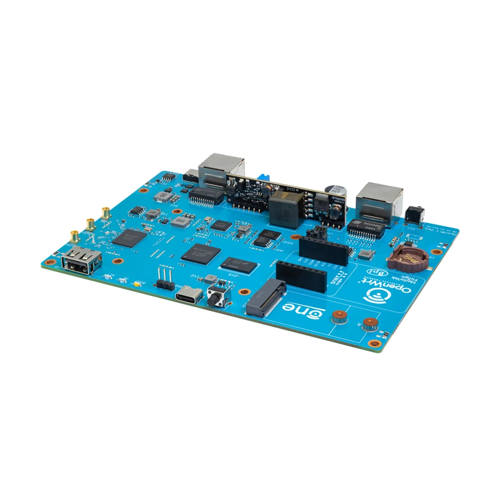Плата маршрутизатора Banana Pi OpenWrt One PCBA MediaTek MT7981B двухдиапазонная WiFI 6 1 ГБ DDR4 256 MiB SPI