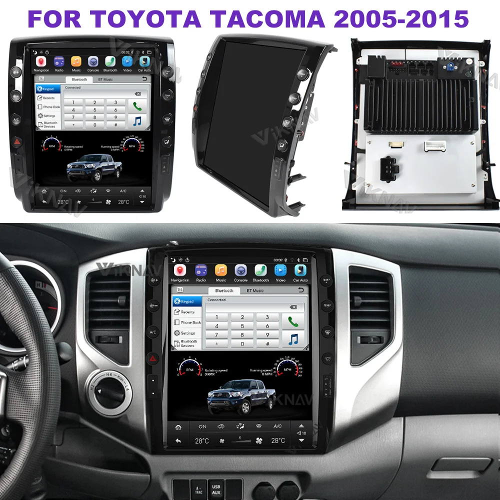 

Автомобильный радиоприемник 12,3 дюймов Android для TOYOTA Tacoma, сенсорный экран, DVD, мультимедийный плеер с GPS, автомобильная стереокамера заднего вида 2005-2015