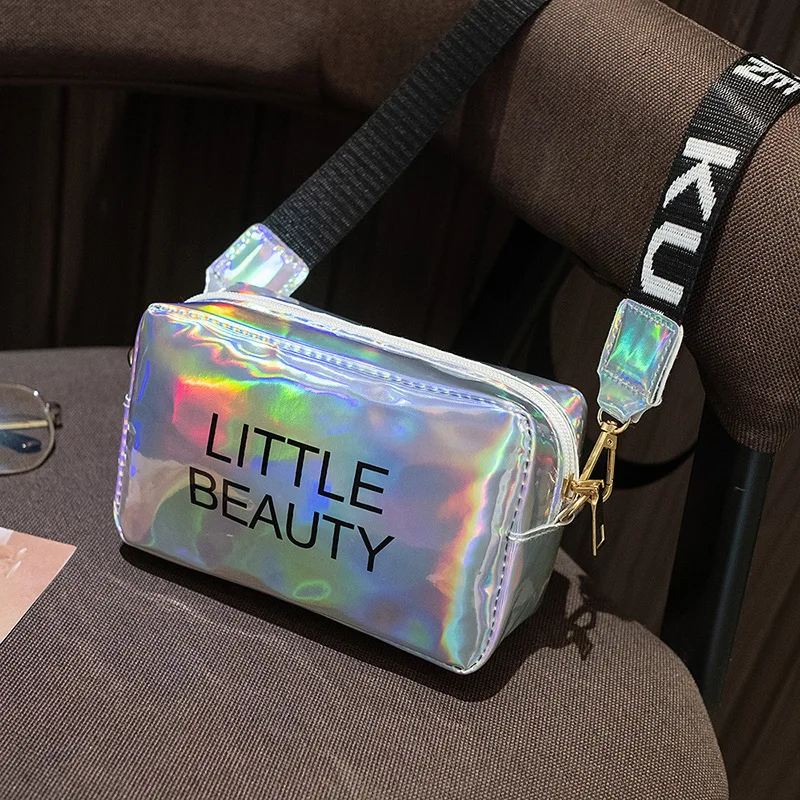 

Маленькая женская сумка через плечо с лазерным рисунком, мессенджер из ПВХ, маленькая Желейная сумочка-тоут, сумки конфетных цветов с лазерным голографическим рисунком