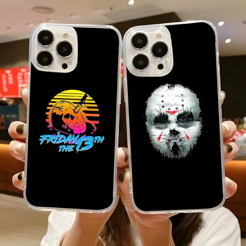 Jason Voorhees Phone Case For Iphone 13 11 12 Pro Max Mini 6 6s 7 8 Plus X XR XS XSMax SE2020 Transparent Cover Elefone