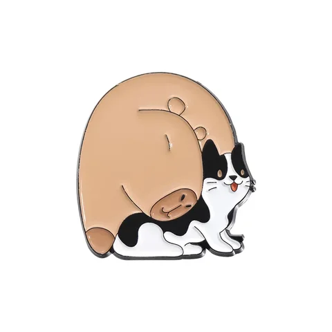 Капибара брошь PinStar