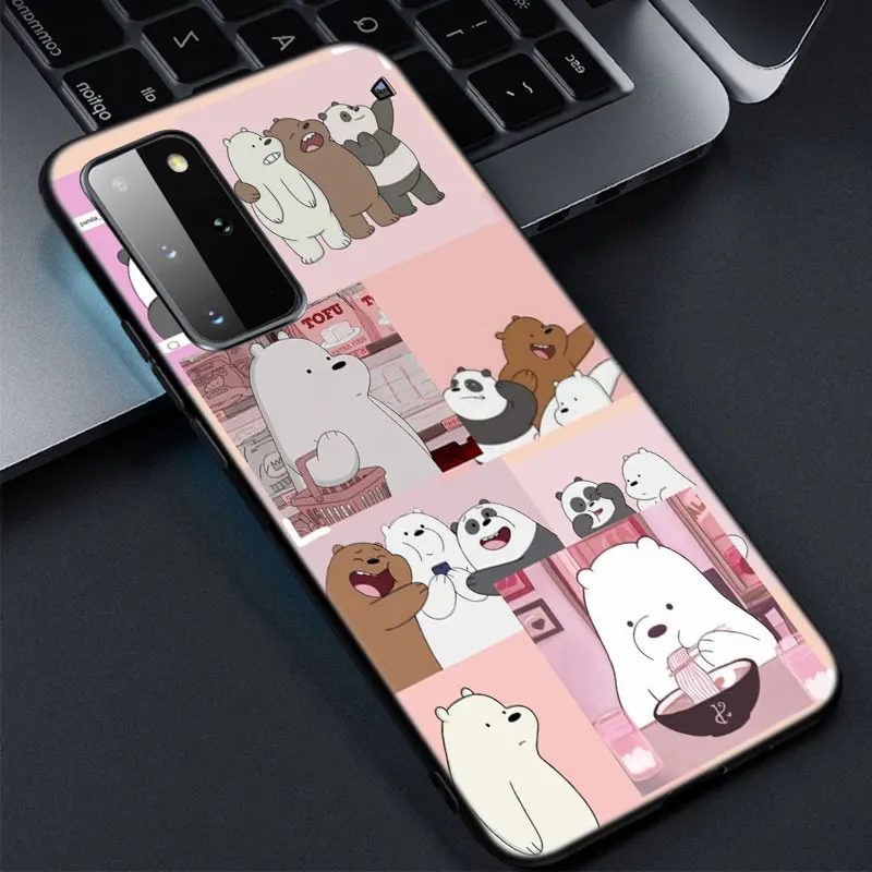 Милый мультяшный чехол с медведем для телефона Samsung Galaxy S22 S21 S20 Ultra FE S10 Lite 5G S10E S9 S8