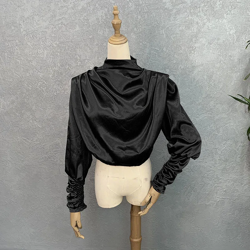 

2023 Spring Autumn African Women Long Sleeve Solid Color Tops African T-shirts African Clothes Women