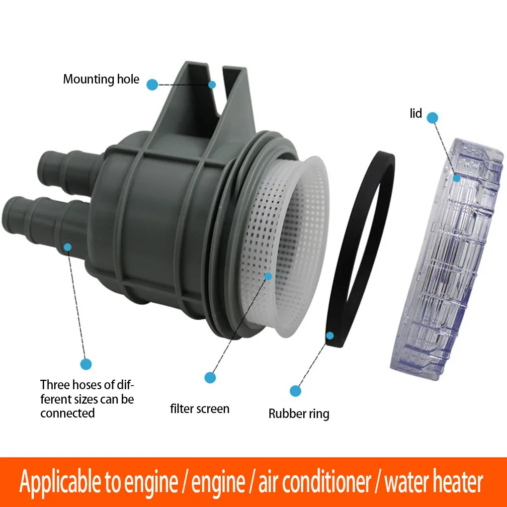 

Mini Liquid Strainer Wear-resistant Seawater Filter Good Sealing Marine Parts