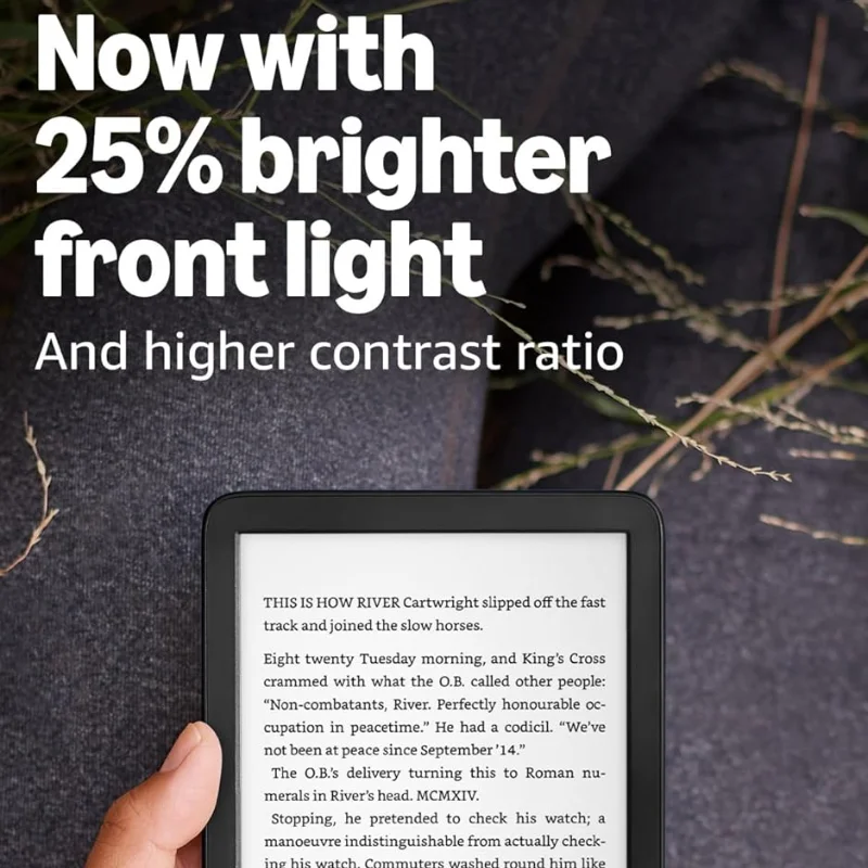 Фото Новый Kindle 11-го поколения 2024 года, 6-дюймовый E-Ink дисплей, 16 ГБ встроенной памяти, Wi-Fi, портативный цифровой ридер для любителей чтения №3