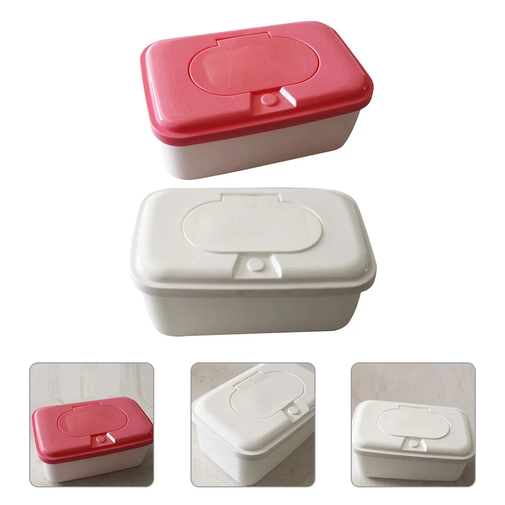 

2pcs Baby Wipes Dispenser Baby Wipe Container Tissue Holder Wet Wipes Container