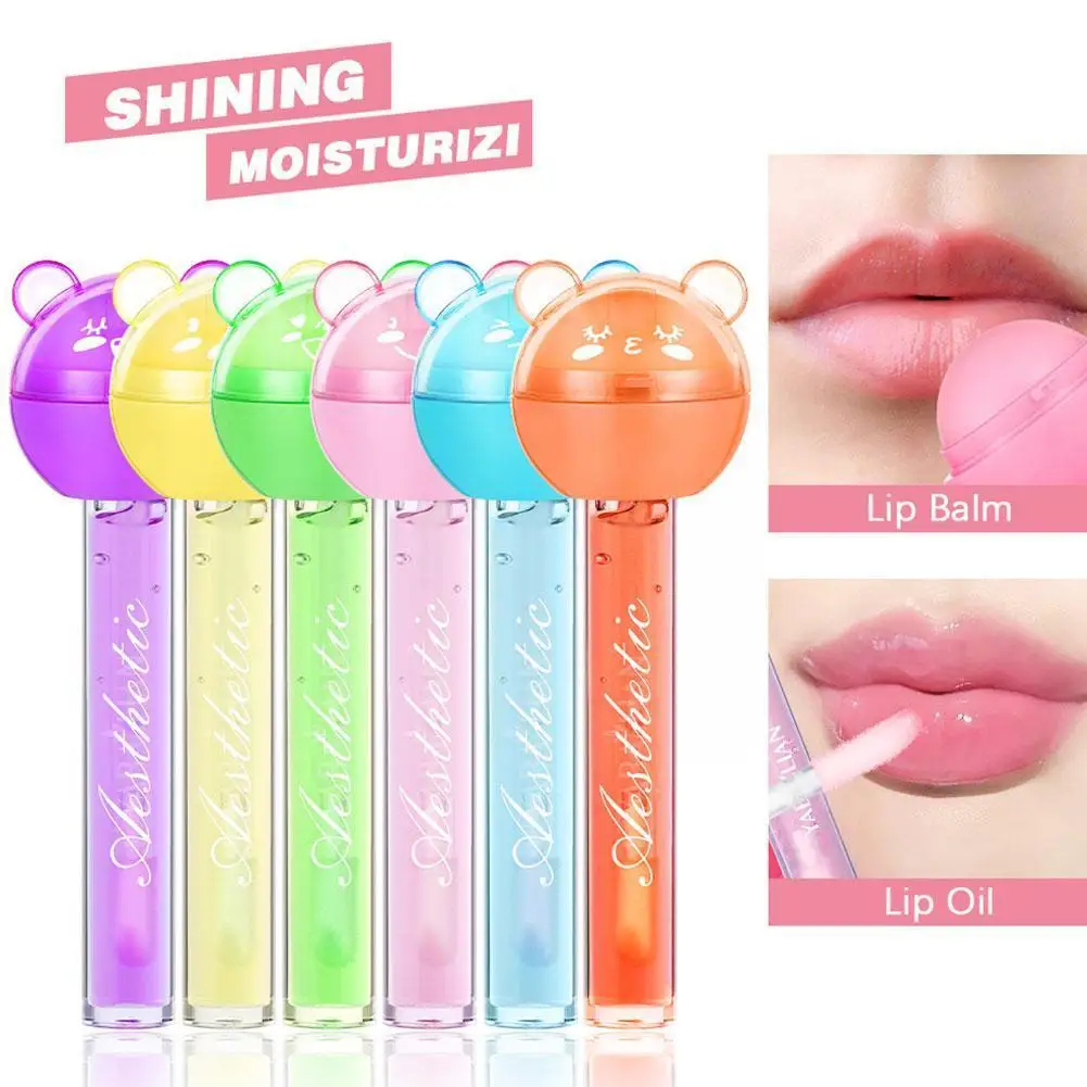 

Cute Lollipop Lipglazes Lip Balm Lip Gloss Moisturizer Lips Gloss Cosmetics Long Tint Waterproof Lip Lasting Cosmetics B3K0