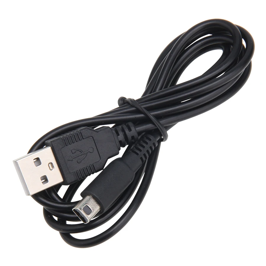 

100pcs/lot 1.2M Black For Nintendo 3DS DSi NDSI XL LL Data Sync Charge Charing USB Cable Lead Charger wholesale price