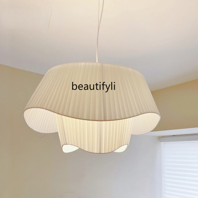 

LBX Middle-Ancient Chandelier Silent Cloth Art Master Bedroom Lamp Living Room Main Lamp