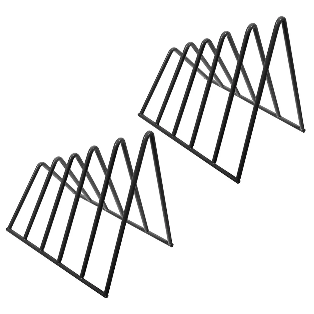 

2 Pcs Bookshelf Iron Bookends Metal Rack Show Shelves File Organizer Multi-function Japanese-style Delicate