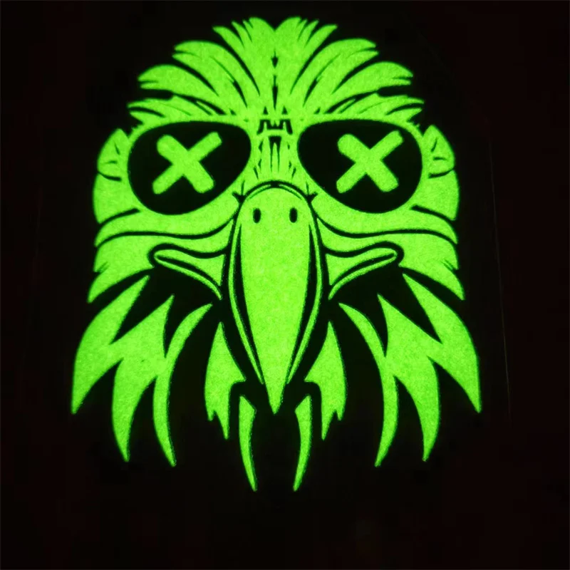 2 шт. теплопередающие нашивки из ПВХ флуоресцентные с головой орла сделай сам