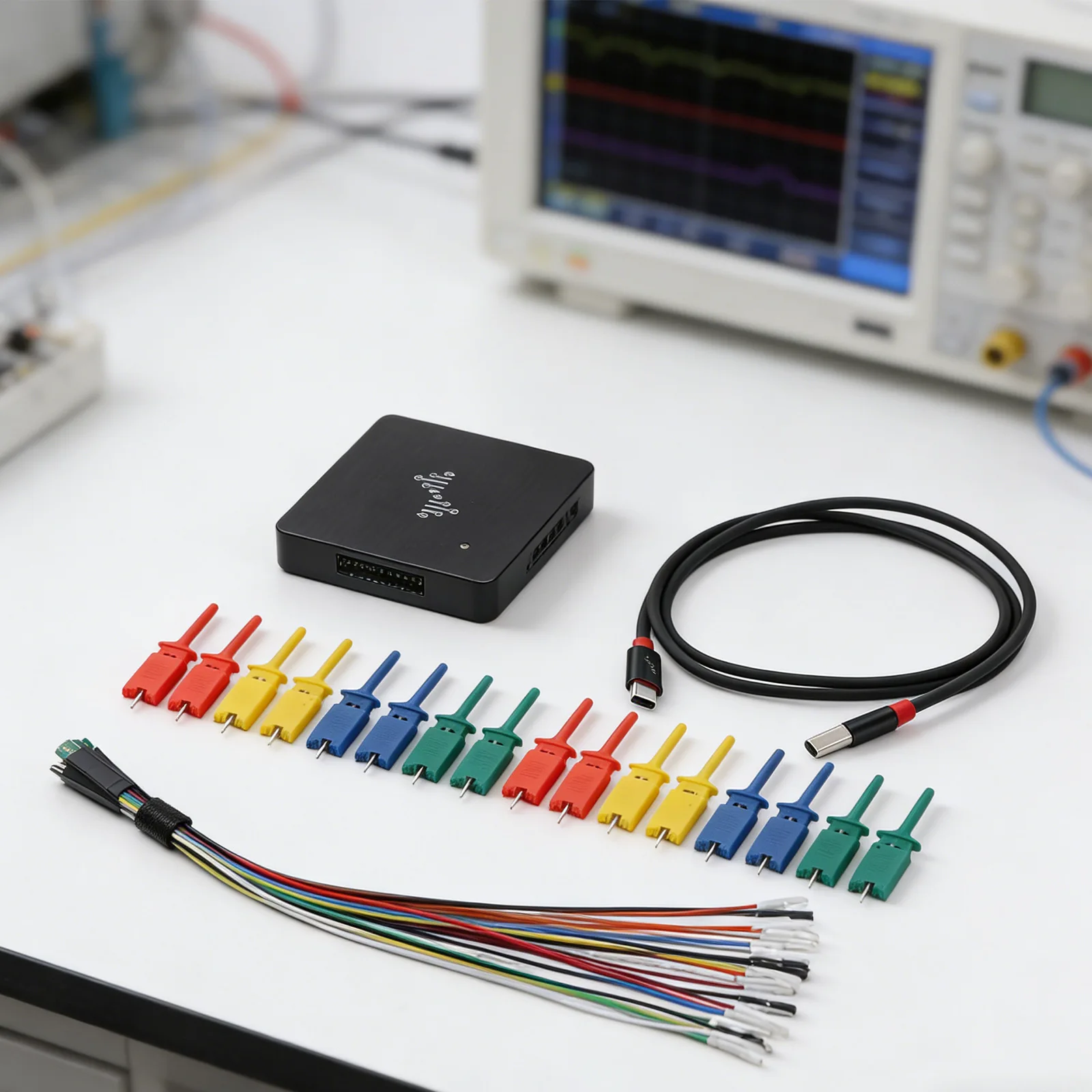 Фото Логический анализатор DSLogic U2Basic с 16 каналами, частотой дискретизации 400 МГц и возможностью анализа протоколов через USB №1