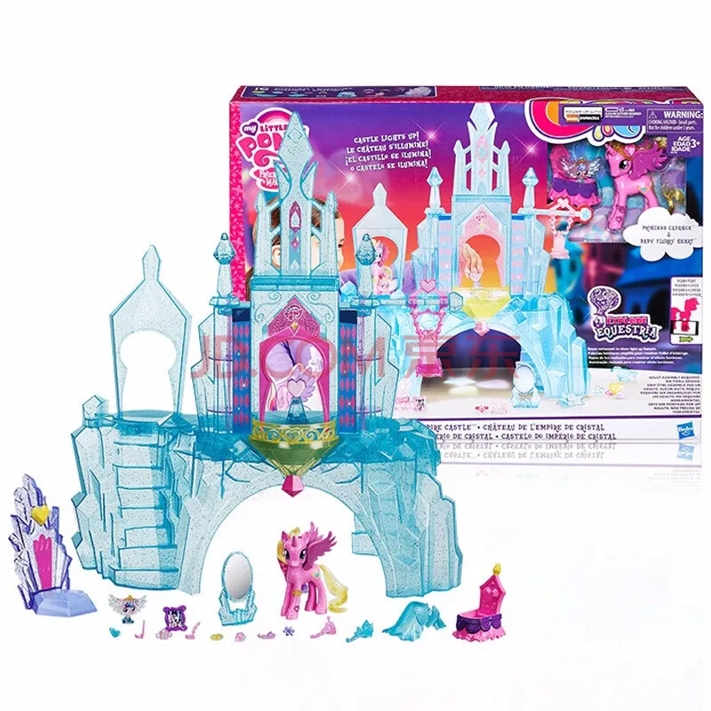 

Hasbro My Little Pony Friendship Princess Cadence Crystal Empire Castle Light Up Children Play House Figure Gifts Toy