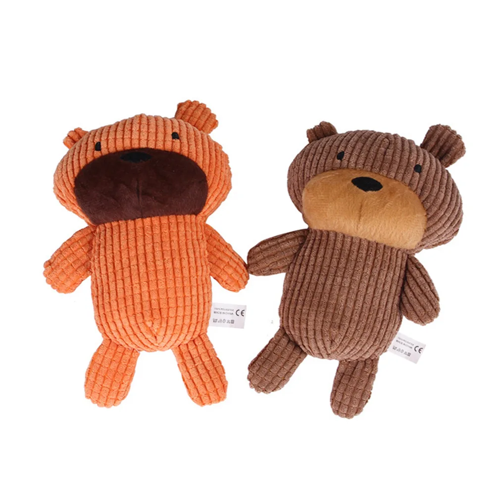 Плюшевая мультяшная игрушка для щенка жевательная собак писк игрушки маленьких