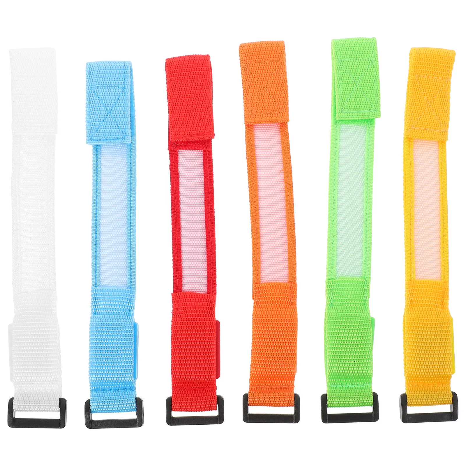 

6 PCS Festival Accessories Glow The Dark Bracelets Flash Bar Arm Strap Party Props Nylon Glowing Night Running LED Armlet
