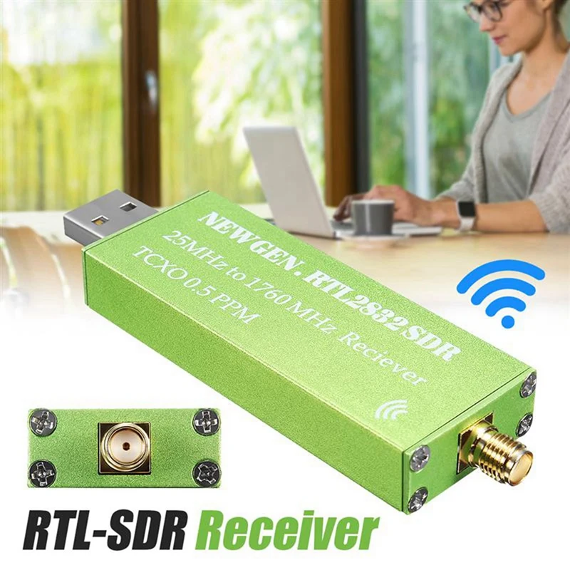 2X USB-адаптера устройство для тюнера и ТВ-приемника speedrtl2832u + R820T2 1Ppm TCXO