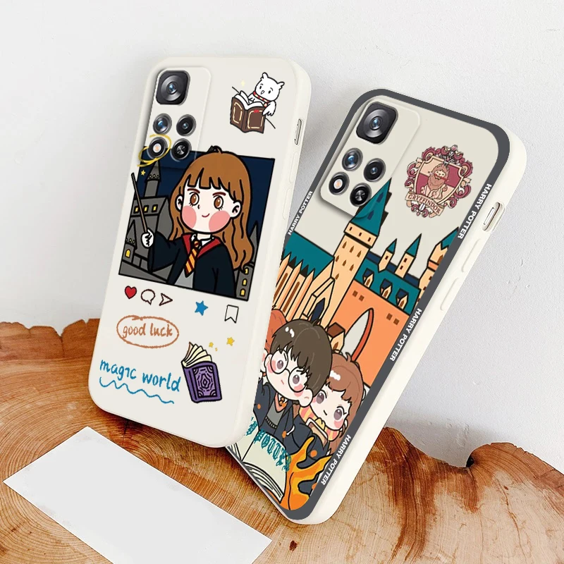 

Liquid Rope Cover Cartoon Potters Ring Harries Phone Case For Xiaomi Redmi Note 11 11S 11T 10S 10 9S 9T 9 8T 8 Pro Plus 5G
