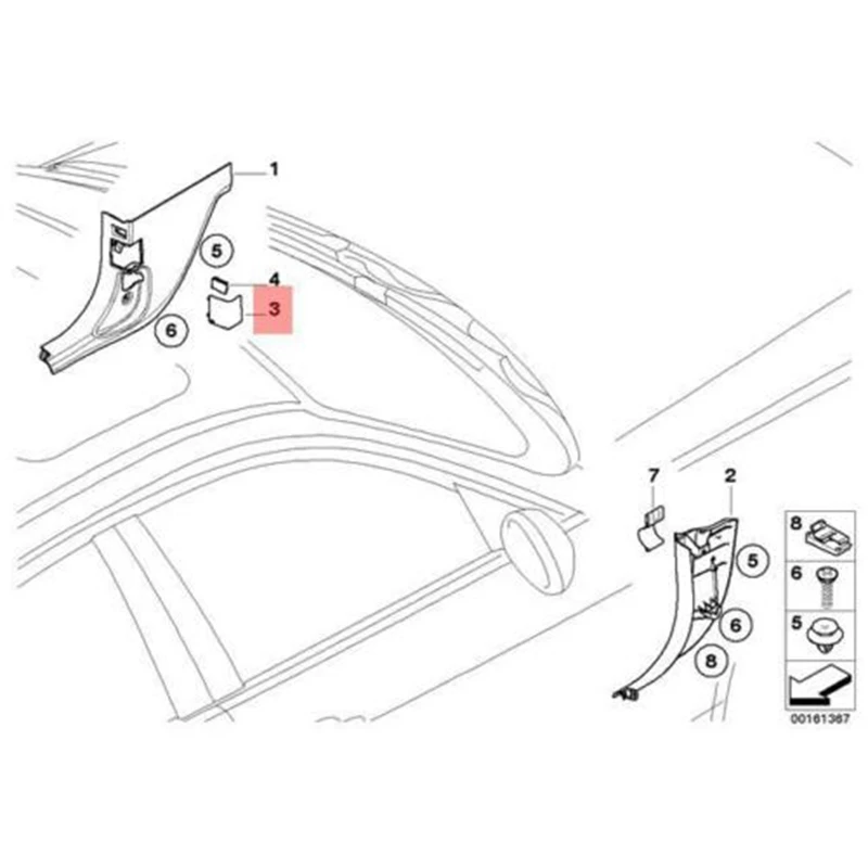 Для-BMW 3 серии E90 E91 E92 E93 диагностическая заглушка OBD черная LHD панель декоративная