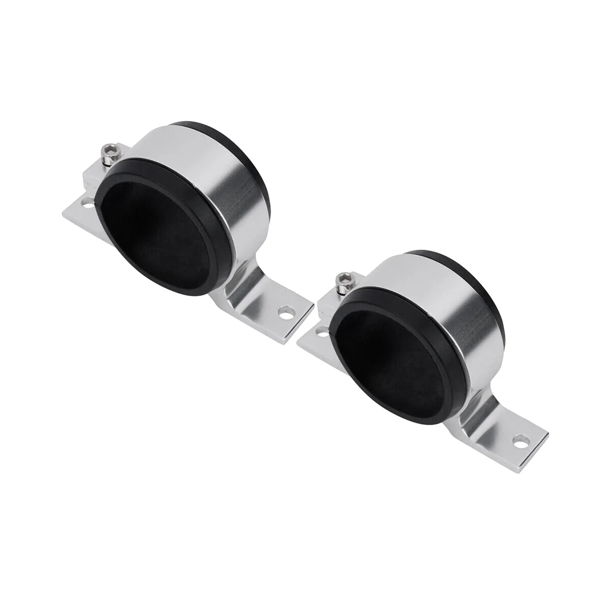 

2PCS Silver 60Mm Fuel Pump Single Mount Bracket Fuel Filter External Bracket Clamp Cradle for 044 BOSCH 380LPH 300LPH