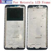 housing middle frame lcd bezel plate panel chassis for motorola moto e20 e40 phone metal lcd frame replacement parts