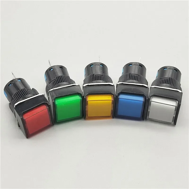 1 шт. 16 мм кнопочный переключатель самоблокирующийся/самосброс 5 А/250 В