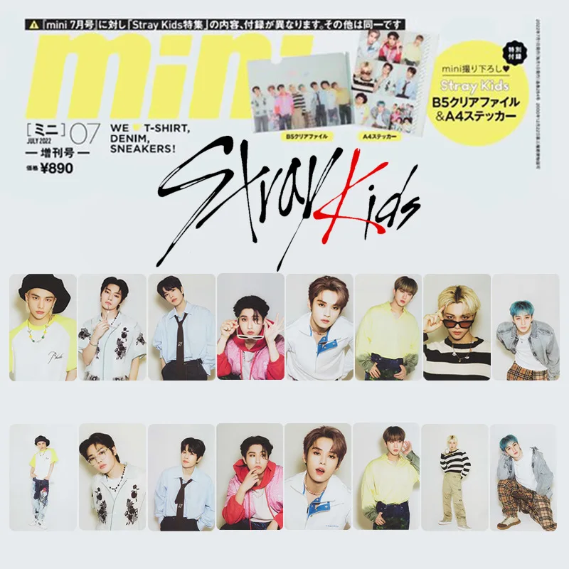 

7 шт./компл. Kpop оптовая продажа карточка Straykid новый японский мини журнал ЛОМО карточка фотопечать карточки постер картина Поклонники подарк...