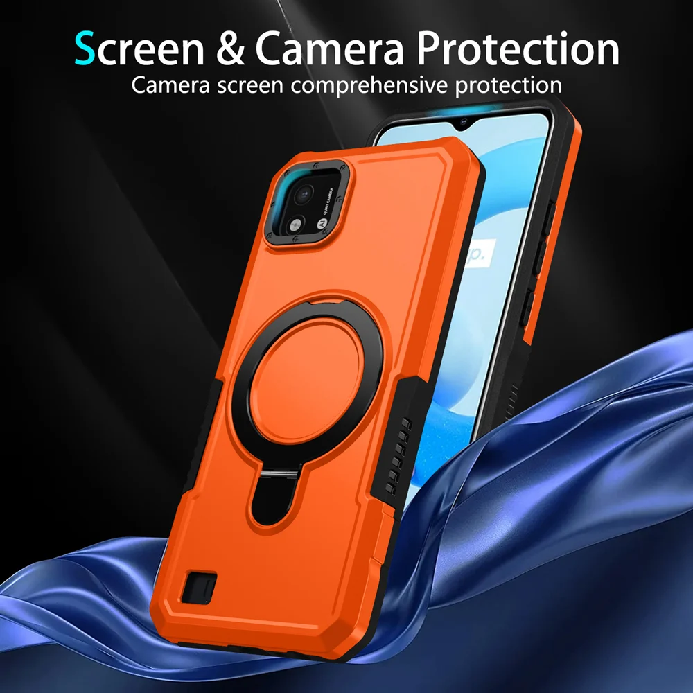 Противоударная модель для Realme C20 C11 2021 C21Y C25Y C30 S силиконовый + поликарбонатный