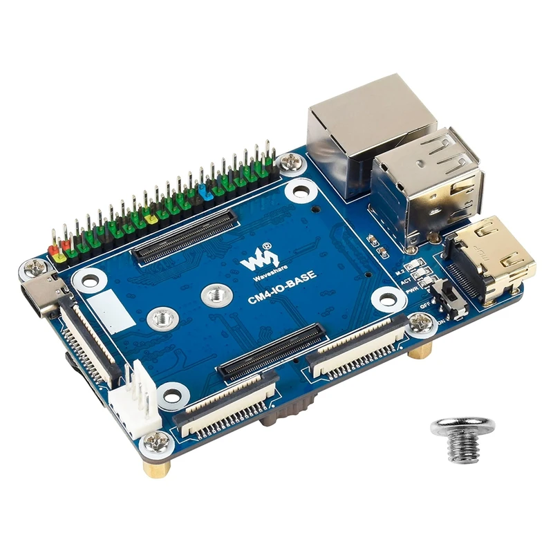 Купи Лидер продаж, TTKK Waveshare Mini Base Board, B для модуля компьютера Raspberry Pi 4 Lite/EMMC Series, с разъемом CM4 за 1,761 рублей в магазине AliExpress