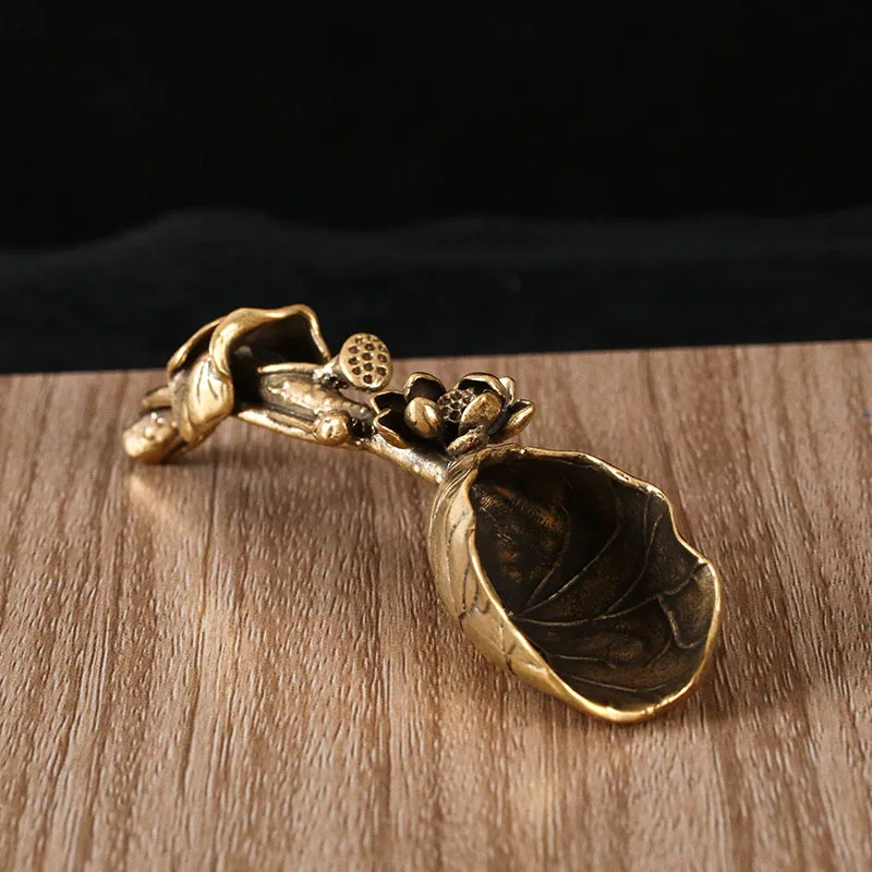 

Медные чайные ложки в форме лотоса