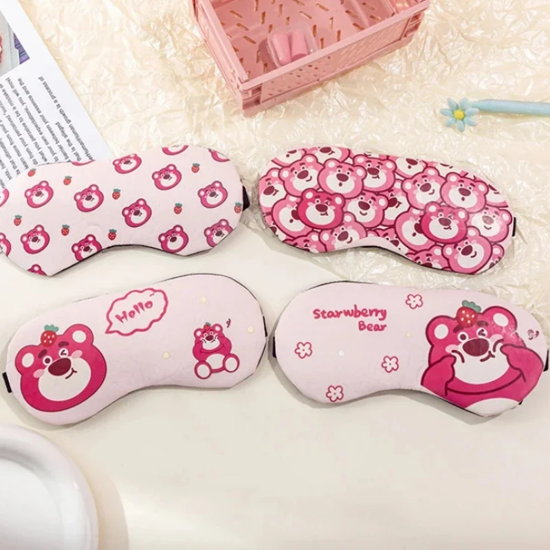 Переносная маска для сна Lotso мультяшная Милая шелковая глаз дорожная мягкая