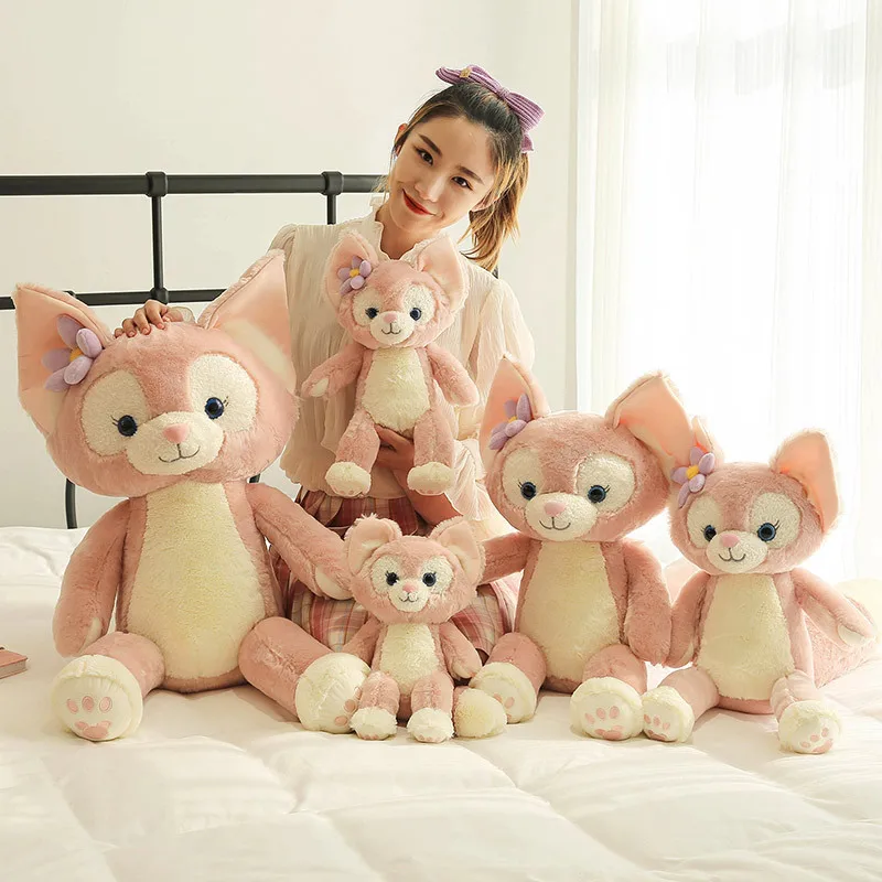 

Плюшевые игрушки Disney Linabell Fox Kawaii Gna Belle ракушки Мультяшные куклы Даффи и его друзья декоративная подушка подарок без наполнителя