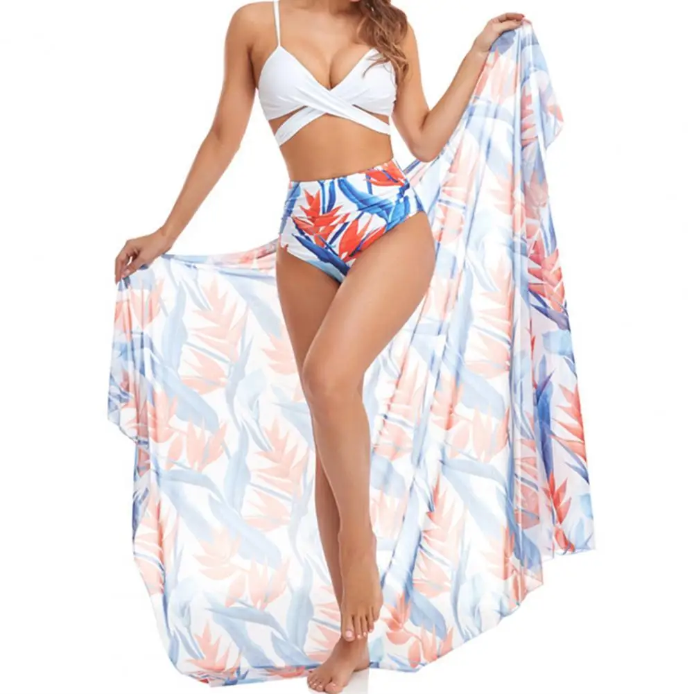 

Gorgeous Women Swimwear Set Soft Lace Up Summer Cover Up Eye-catching Summer Swimsuit for Vacation Summer Swimsuit
