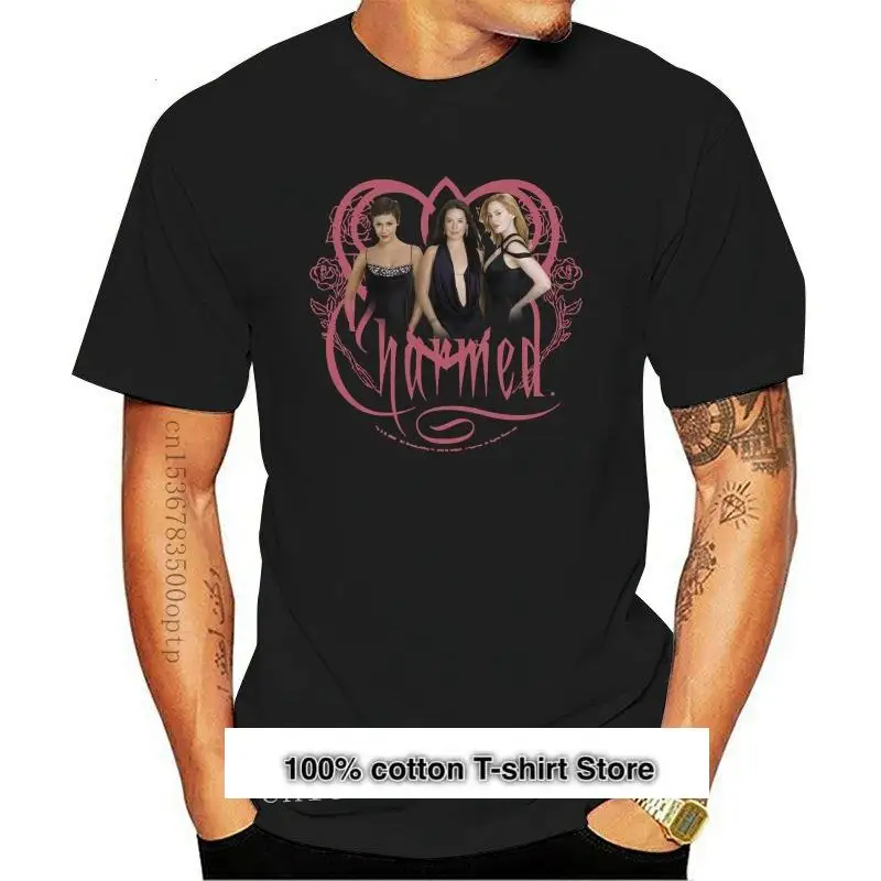 

Camiseta de Tv Charmed Cast Charmed para niñas, playera para adultos con licencia, todas las tallas, estilo de verano, nueva