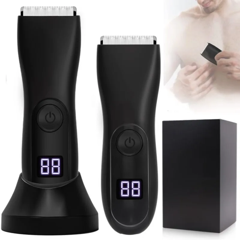 

Мужской триммер для волос на теле, электробритва в виде шариков для лобкового возраста, мужские машинки для стрижки волос с керамическим лезвием, Мужская бритва, водонепроницаемость IPX7