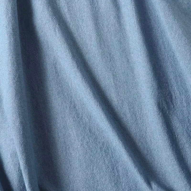 Новая модная женская юбка-миди с разрезом повседневная универсальная джинсовая